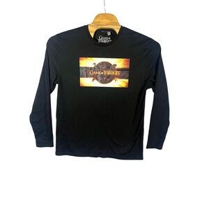 HBO‎ Game Of Thrones GOT Long Sleeve T Shirt Mens Large Sci Fi Fantasy Dragons